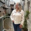 Chemise blanche grande taille – coton et broderies élégantes !