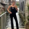 Débardeur chic femme – Col V et boucle dorée | Dream by C