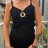 Débardeur chic femme – Col V et boucle dorée | Dream by C