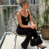 Débardeur chic femme – Col V et boucle dorée | Dream by C