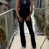Débardeur chic femme – Col V et boucle dorée | Dream by C