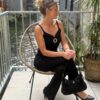 Débardeur chic femme – Col V et boucle dorée | Dream by C