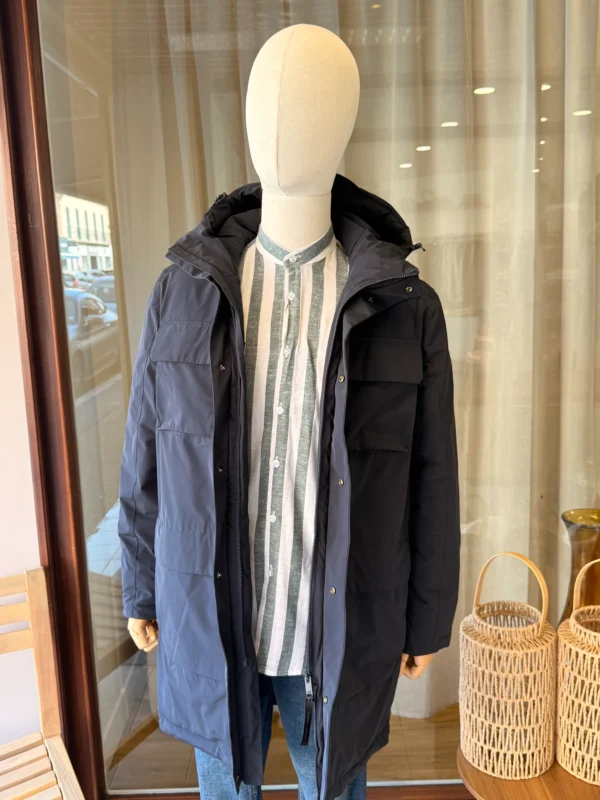 Parka Longue Homme Bleu Marine Casual Friday | Dream By C