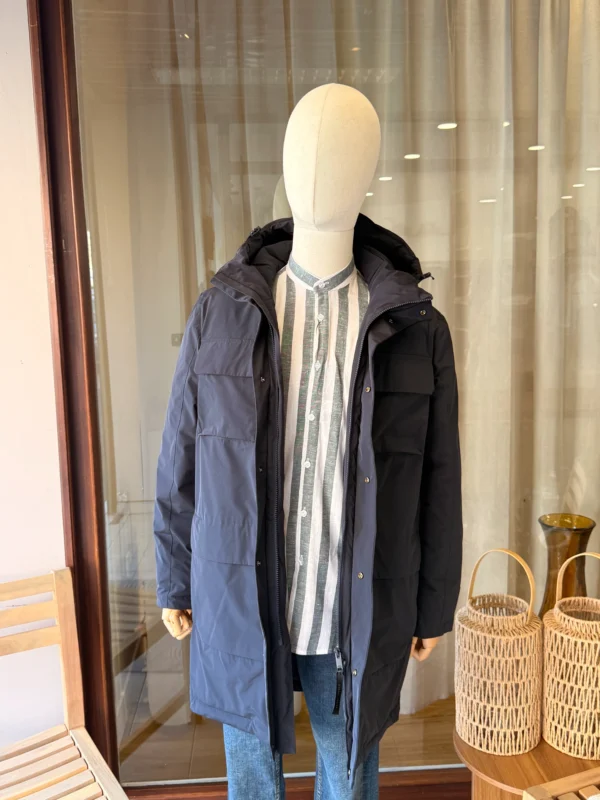 Parka Longue Homme Bleu Marine Casual Friday | Dream By C