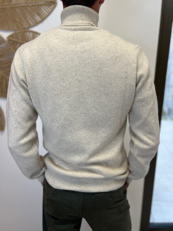 Pull Col Roulé Homme En Coton – Chaud, Doux Et Ajusté – Parfait Pour L'Hiver