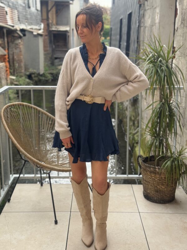 Robe patineuse bleue – Robe courte femme chic | Dream By C