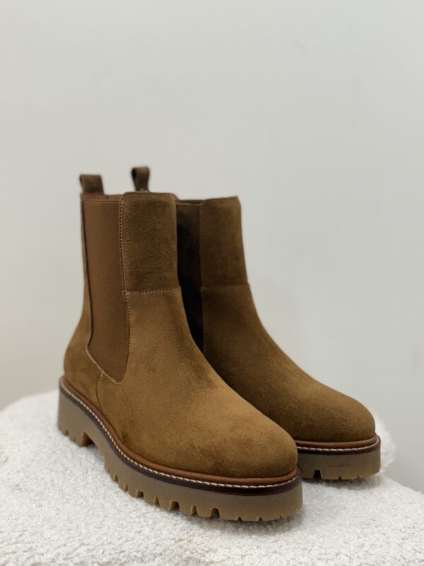 Bottines daim femme camel – Chelsea boots | Dream By C
