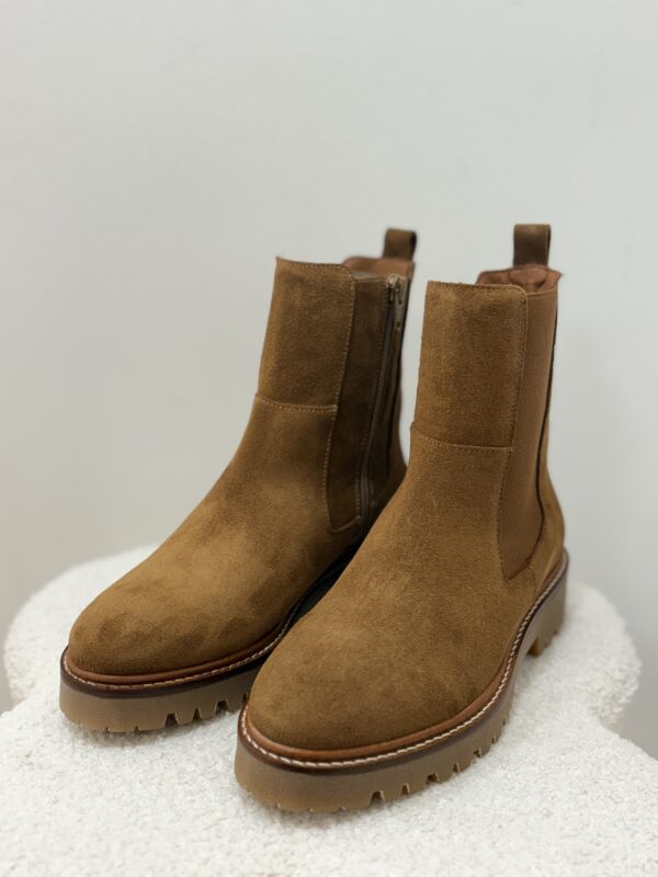 Bottines daim femme camel – Chelsea boots | Dream By C