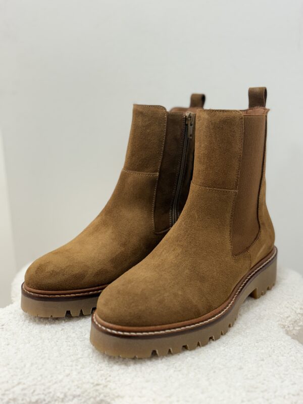 Bottines daim femme camel – Chelsea boots | Dream By C