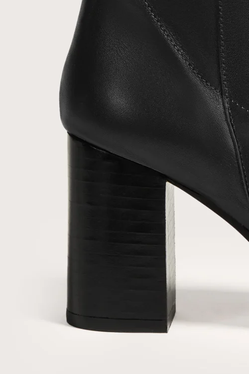 Bottines noires à talons – Bottines en cuir femme | Dream By C