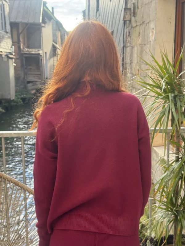 Col cheminée femme – Pull doux et élégant en maille fine