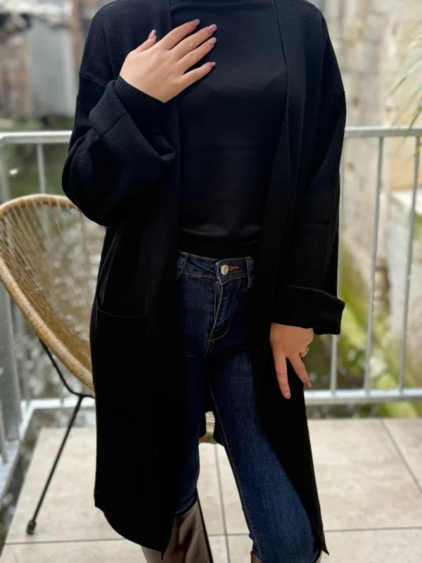 Gilets longs femme doux avec poches pratiques - Dream By C