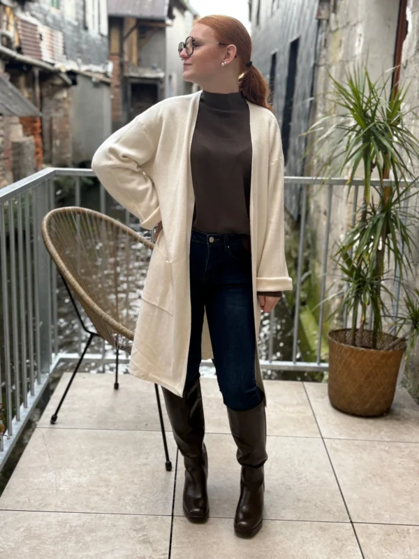 Gilets longs femme doux avec poches pratiques - Dream By C