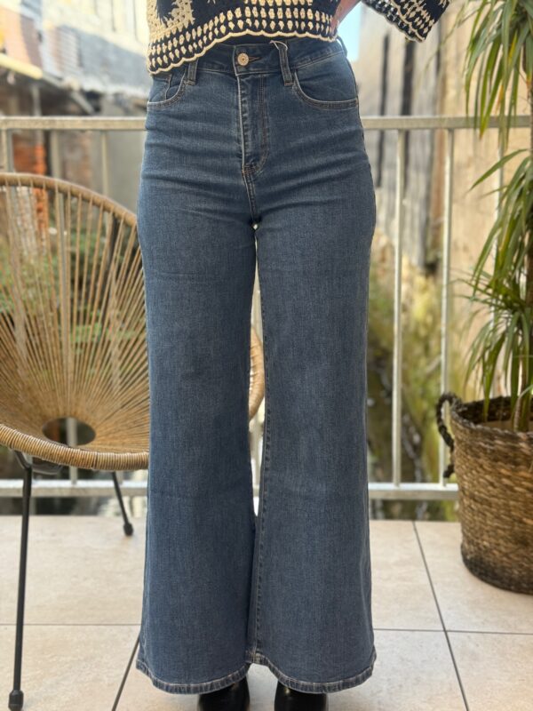 Jean wide petite – Jean large femme bleu foncé | Dream By C