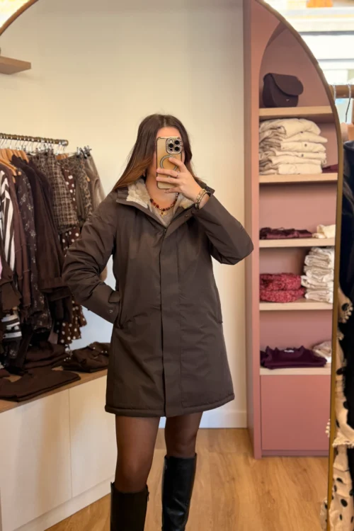 parkas-fourrees-femme Parkas fourrées femme – Mi-longues chaudes et tendance