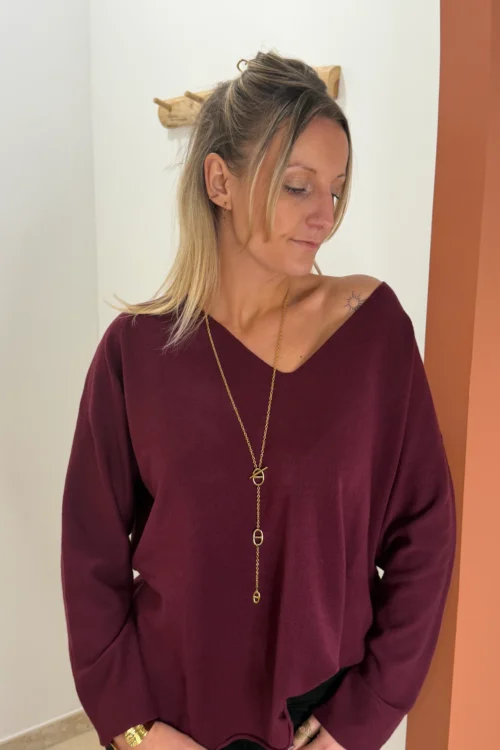 Pull col V femme doux, maille fine et chaude | Dream By C