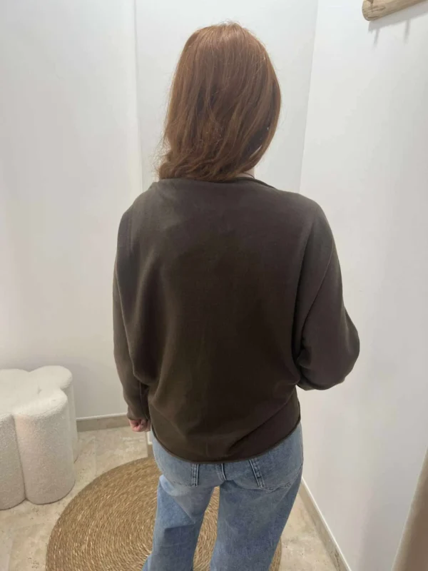 Pull doux femme col V – Confort, chaleur et élégance colorée