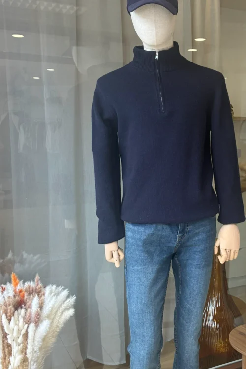 Pull Col Camionneur Laine Bleu Marine | Dream By C