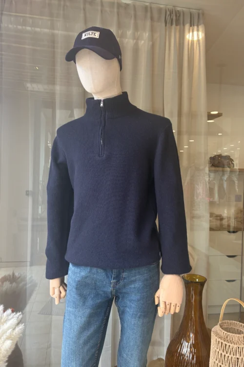 Pull Col Camionneur Laine Bleu Marine | Dream By C