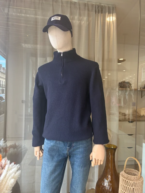 Pull Col Camionneur Laine Bleu Marine | Dream By C