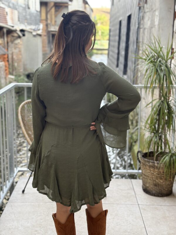 Robe patineuse kaki – Robe courte chic femme | Dream By C