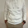 Sweat à capuche blanc homme – coton doux Casual Friday