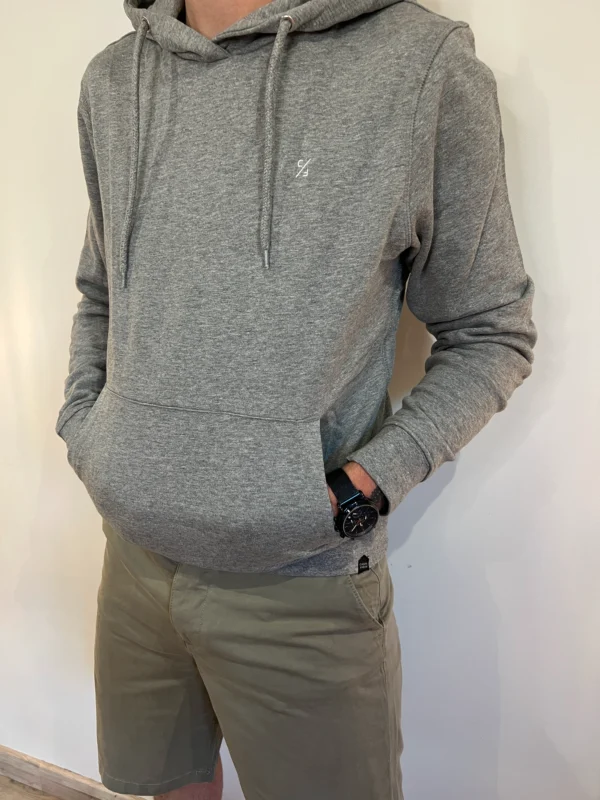Sweat capuche gris homme – coton doux Casual Friday - Dream By C