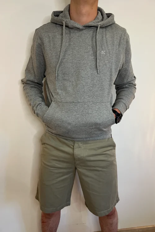 Sweat capuche gris homme – coton doux Casual Friday - Dream By C