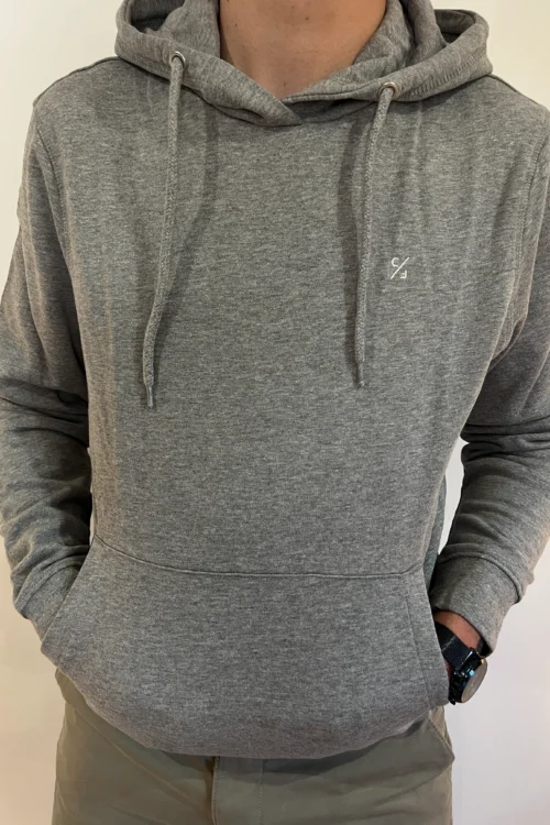 Sweat capuche gris homme – coton doux Casual Friday - Dream By C