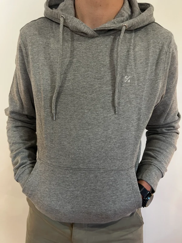 Sweat capuche gris homme – coton doux Casual Friday - Dream By C