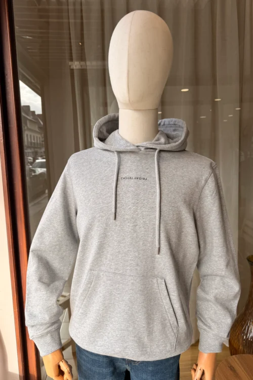 Sweat Capuche Gris Homme Casual Friday | Dream By C