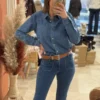 Chemise en Jean Bleue femme coupe classique - Dream By C