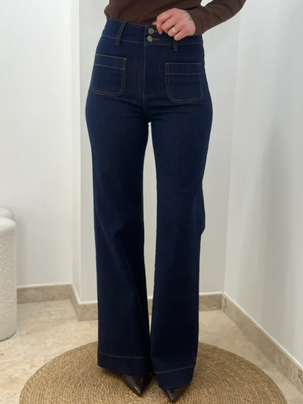 Jean Flare Brut Femme tall coupe longue - Dream By C