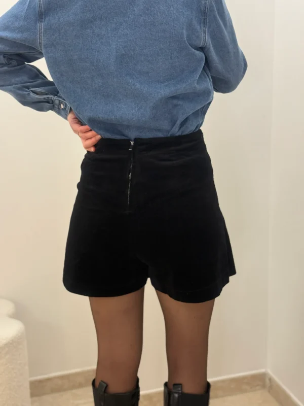 Jupe Short Noire Velours chic et confortable - Dream By C