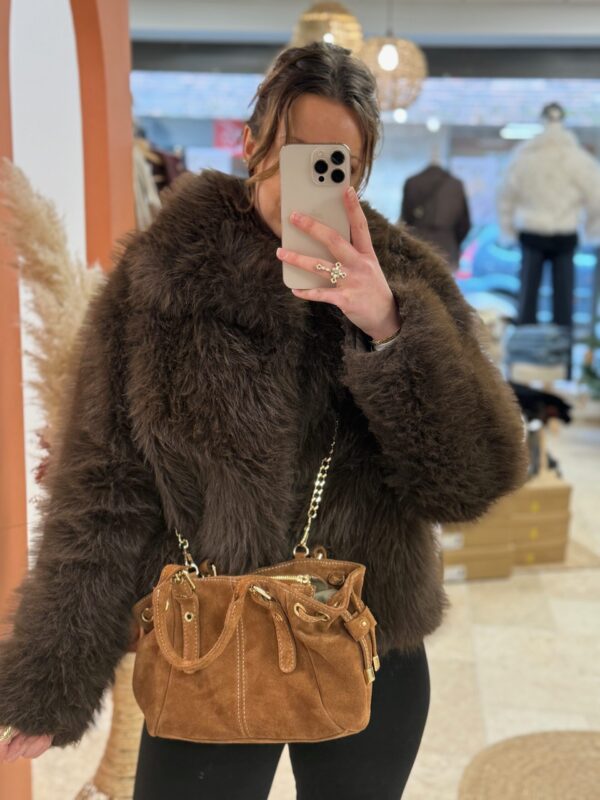 Petits Sacs en Cuir Chic en suède avec chaîne dorée - Dream By C