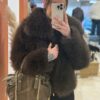 Petits sacs en cuir en suède avec chaîne