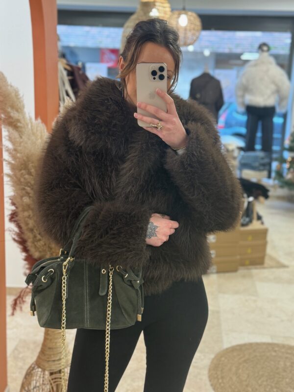 Petits Sacs en Cuir Chic en suède avec chaîne dorée - Dream By C