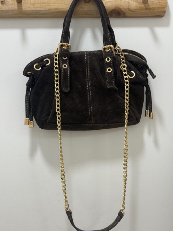 Petits Sacs en Cuir Chic en suède avec chaîne dorée - Dream By C
