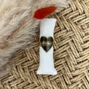 Bague amour cœur noir doré – Acier inoxydable - Dream By C