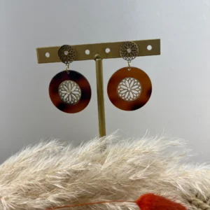 Boucles d’oreilles écailles rondes – Chic - Dream By C