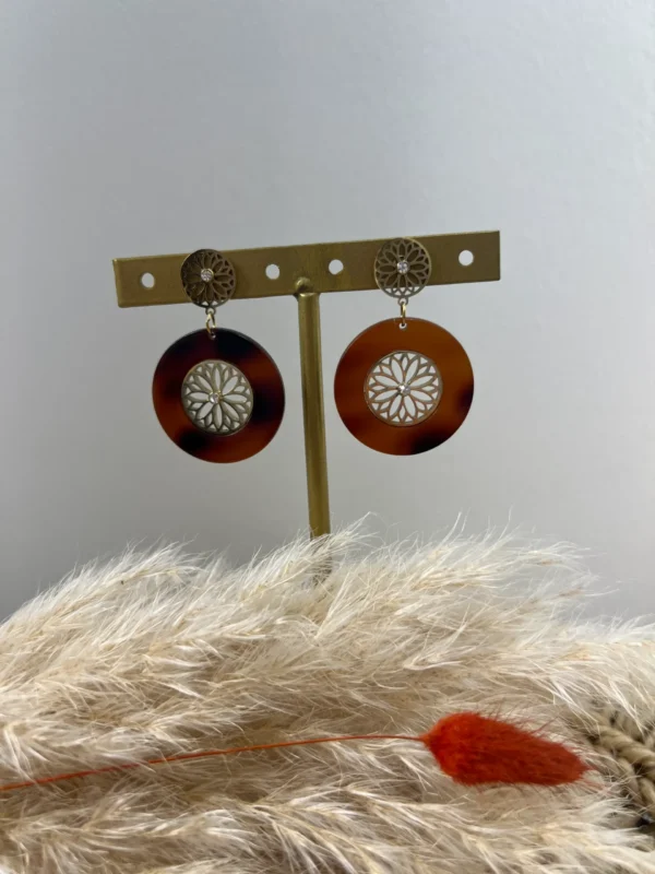 Boucles d’oreilles écailles rondes – Chic - Dream By C