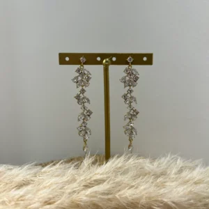 Boucles d’oreilles longues strass – Élégantes - Dream By C