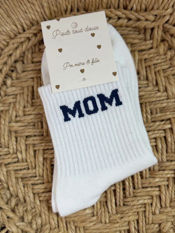 Chaussettes matchy matchy mère fille blanches | Dream By C