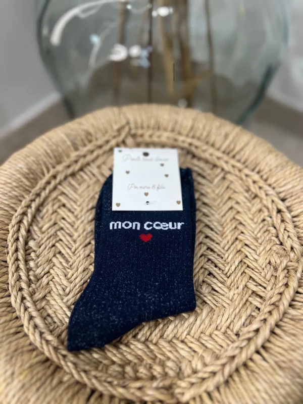 Chaussettes mon coeur – Modèle lurex doux | Dream By C