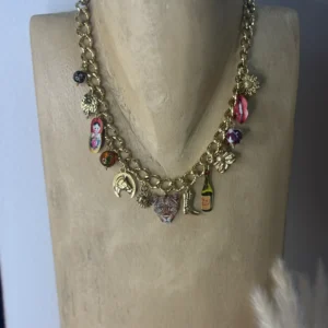 Collier à breloques léopard doré – Style chic - Dream By C