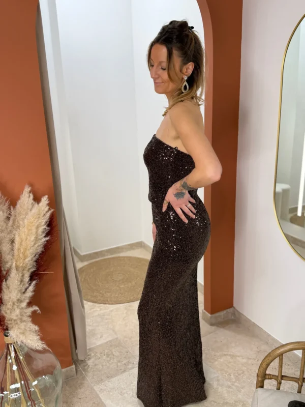 Jupe longue sequins moulante femme élégante | Dream By C