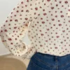 Blouse Femme Liberty Bordeaux En Gaze De Coton | Dream By C