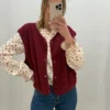Blouse Femme Liberty Bordeaux En Gaze De Coton | Dream By C