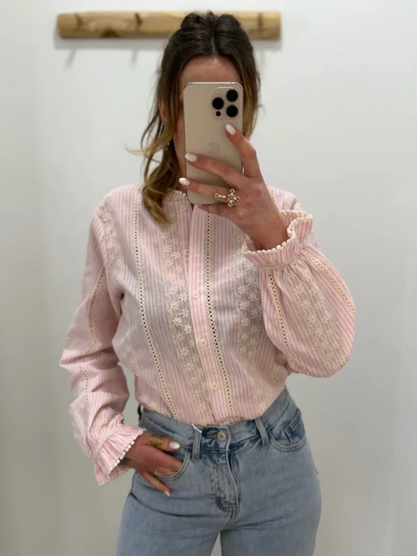 Chemisiers Brodés Rayés – Standards & Pulpeuses | Dream By C