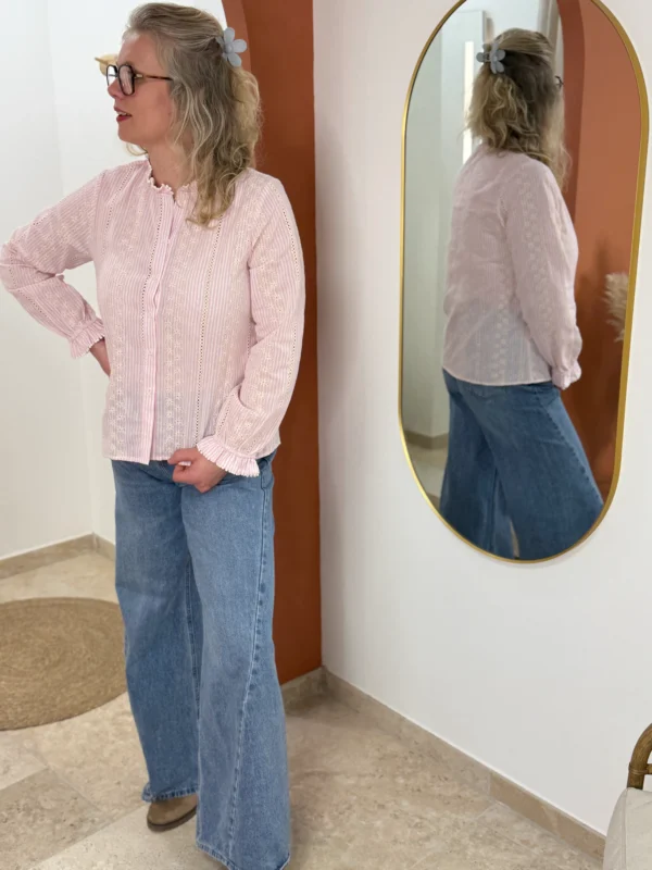 Chemisiers Brodés Rayés – Standards & Pulpeuses | Dream By C